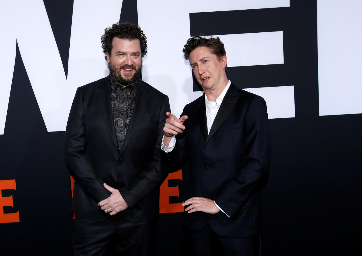Writer Danny McBride (L) and director David Gordon Green pose at a premiere for the movie “Halloween” in Los Angeles, California, U.S., October 17, 2018. REUTERS/Mario Anzuoni