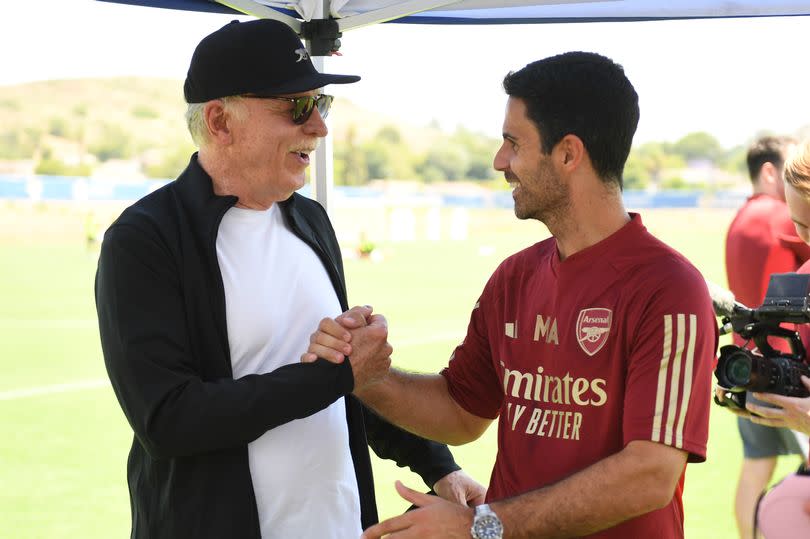 Stan Kroenke and Mikel Arteta