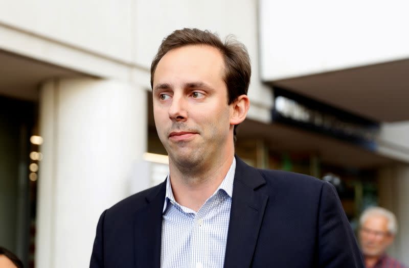 FILE PHOTO: Former Uber engineer Anthony Levandowski leaves the federal court after his arraignment hearing in San Jose