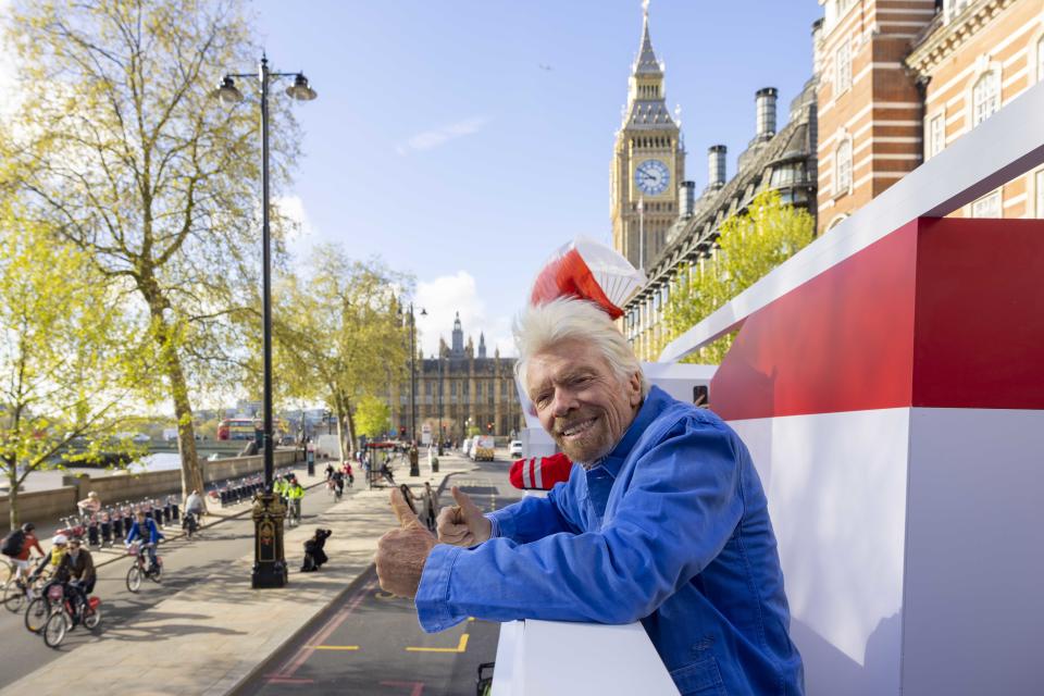 Sir Richard Branson took to the streets to personally hand out 200 free cruises to passers-by, celebrating the start of Virgin Voyages' summer season in the Med.