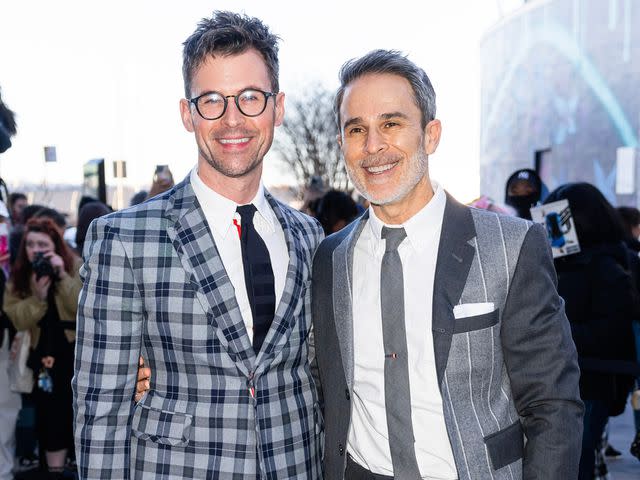 <p>Gotham/GC Images</p> Brad Goreski and Gary Janetti in 2023.