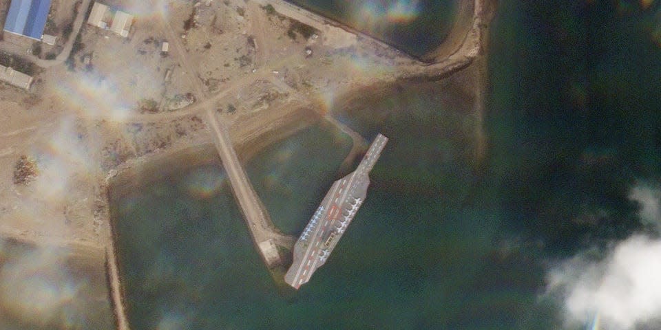 Iran has a fake aircraft carrier