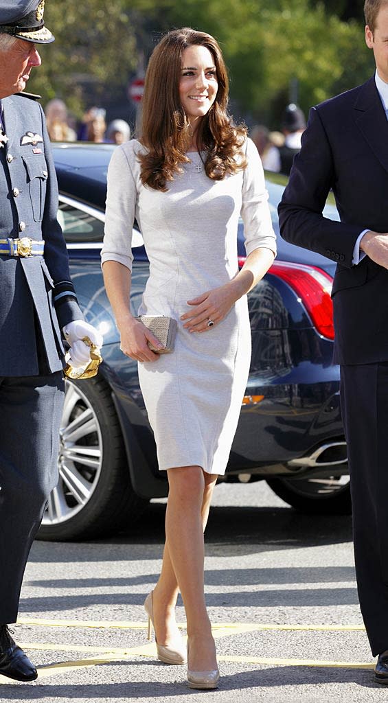 Catherine, Duchess of Cambridge (in a gray felt Amanda Wakeley dress) ... 'nuff said. Indigo/GettyImages.com - September 29, 2011