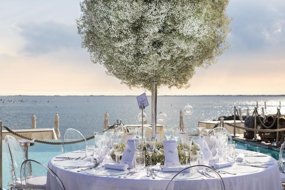 A general view of the wedding location Porto Piccolo during the wedding of Victoria Swarovski and Werner Muerz on June 16, 2017 in Trieste, Italy. (Photo by Chris Singer/Johannes Kernmayer/CUEX GmbH/Getty Images)