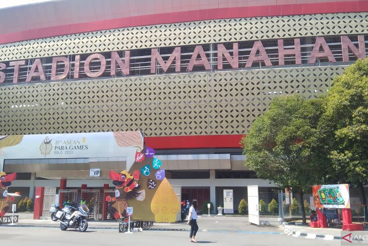 Stadion Manahan sebagai lokasi utama pertandingan ASEAN Para Games, Solo, Senin (1/8/2022). ANTARA/Dewa Ketut Sudiarta Wiguna