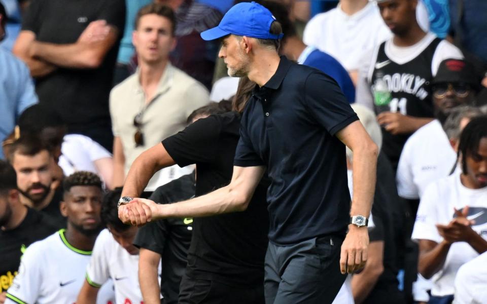 Tuchel refused to release his grip - AFP VIA GETTY IMAGES