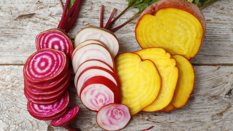 beets different varieties and sizes