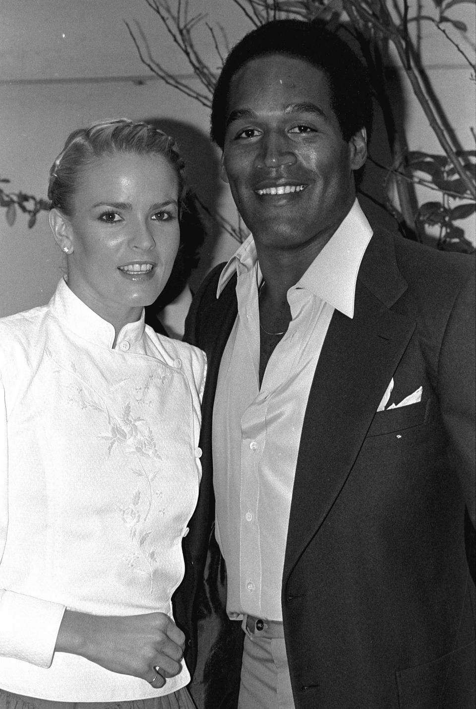 Simpson with the late Nicole Brown in 1980.