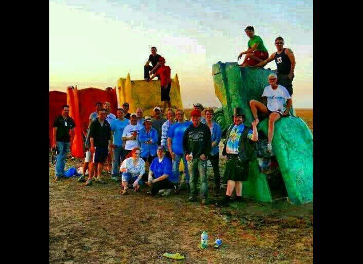 Happy Gay Pride 2012 from Amarillo, TX -- Route 66 Cadillac Ranch! 