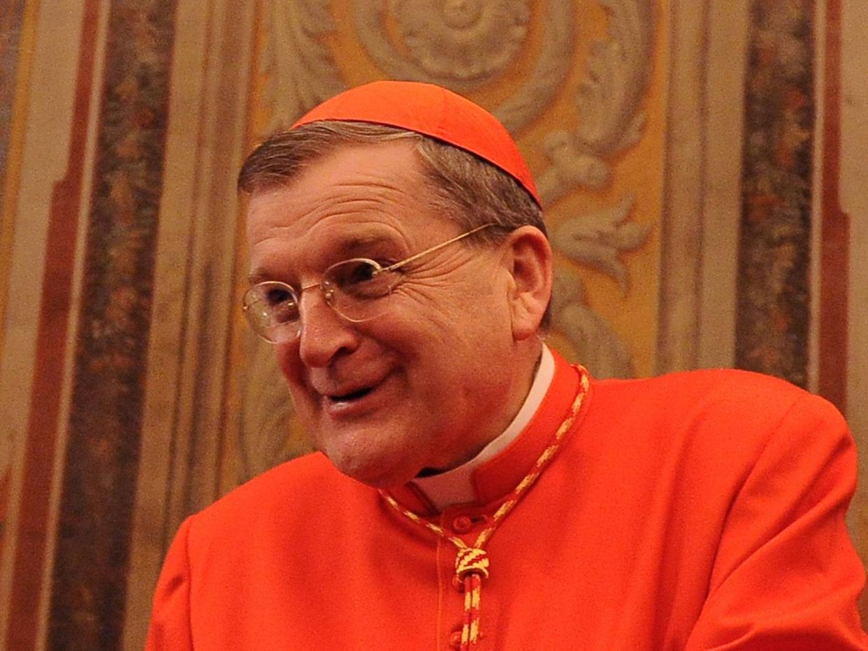 Cardinal Raymond Burke, who tested positive for Covid-19, has been placed on a ventilator   (Getty Images)