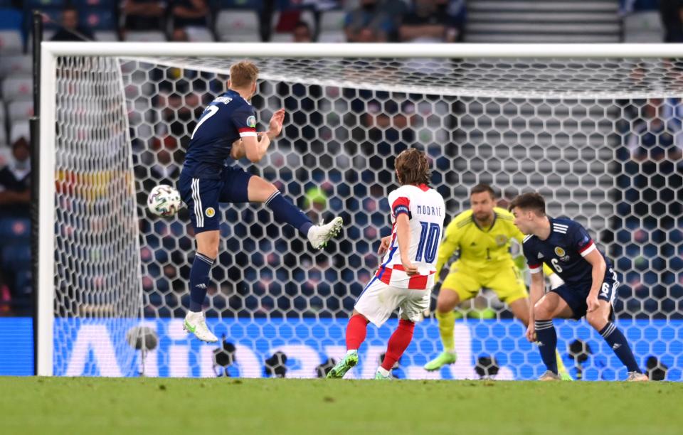 Modric sores Croatia’s second goal (Getty Images)