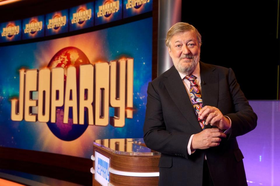 Stephen Fry hosts the UK version of Jeopardy! (ITV / Whisper North)