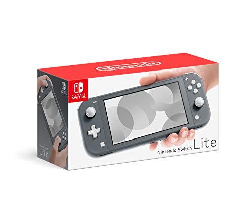 <p><strong>Nintendo</strong></p><p>amazon.com</p><p><strong>$199.99</strong></p><p><a href="https://www.amazon.com/dp/B07V2BBMK4?tag=syn-yahoo-20&ascsubtag=%5Bartid%7C10055.g.4523%5Bsrc%7Cyahoo-us" rel="nofollow noopener" target="_blank" data-ylk="slk:Shop Now;elm:context_link;itc:0;sec:content-canvas" class="link ">Shop Now</a></p><p>Since this Nintendo Switch is smaller and lighter than the original model, he'll probably fare better when he tries to sneak it into restaurants, family parties, or any other social function. So, we'll leave this one up to you.</p>