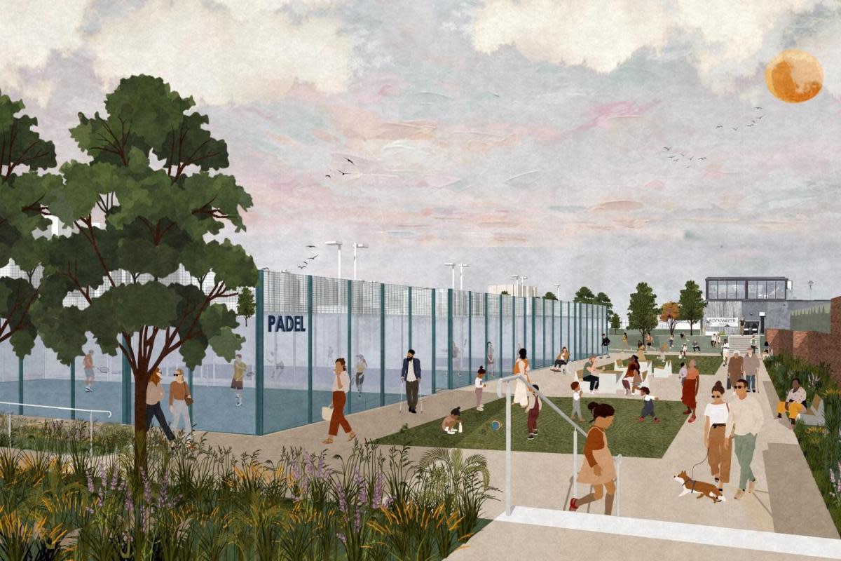 Padel and tennis courts should open on Hove seafront this summer <i>(Image: Supplied)</i>