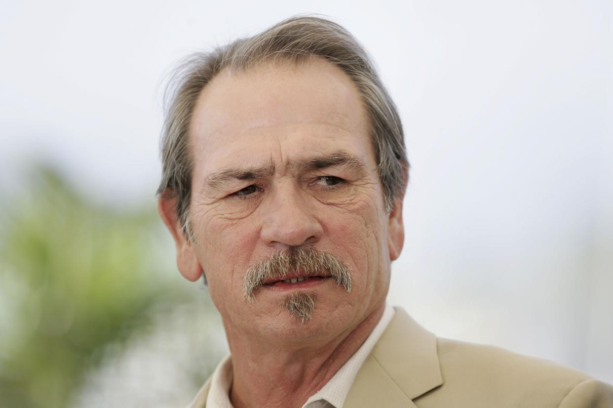 Director Tommy Lee Jones attends a photocall promoting the film "Three Burials of Melquiades Estrada" at the Palais during the 58th International Cannes Film Festival May 20, 2005 in Cannes, France.