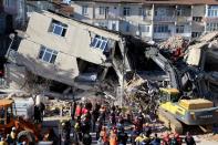 Earthquake aftermath in the eastern Turkish city of Elazig
