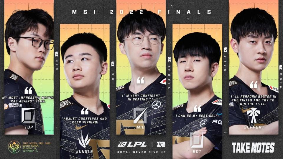 Promotional graphic image of RNG at the League of Legends MSI finals. (Photo: Riot Games)
