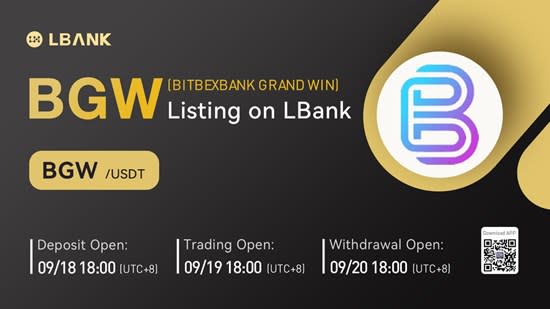 BITBEXBANK GRAND WIN (BGW) Is Now Available for Trading on LBank Exchange