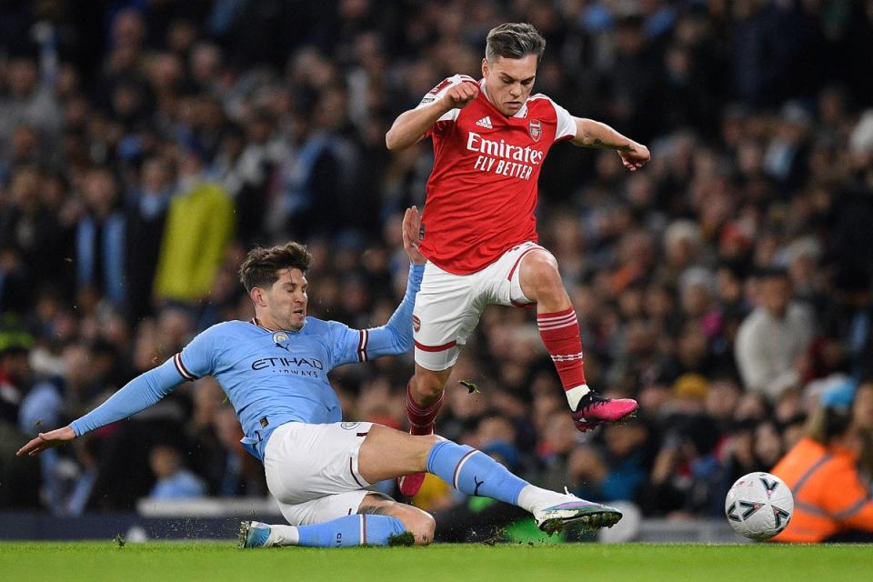 Leandro Trossard shone for Arsenal, even in defeat (AFP via Getty Images)