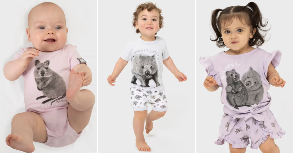 Kids and babies modelling clothes from Best&Less