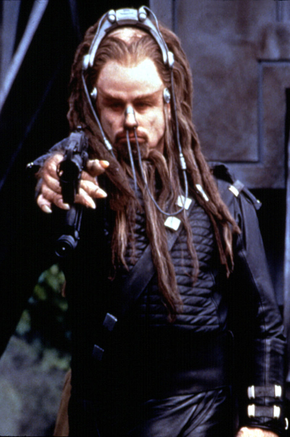 In <i>Battlefield Earth</i>, John Travolta had hair for days. (Photo: Everett Collection)