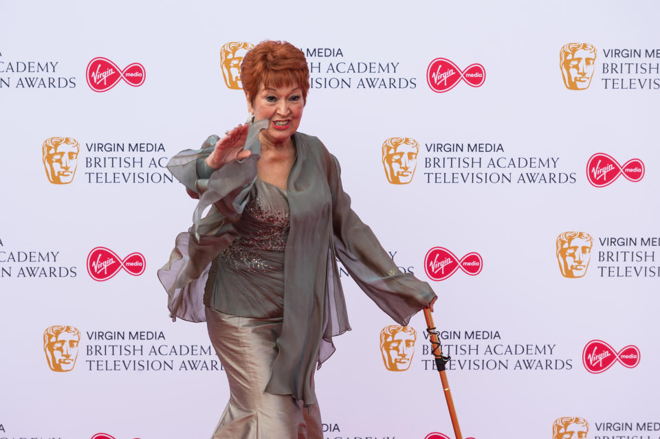 Ruth Madoc attends the Virgin Media British Academy Television Awards ceremony at the Royal Festival Hall on 12 May, 2019 in London, England. (Photo by WIktor Szymanowicz/NurPhoto via Getty Images)