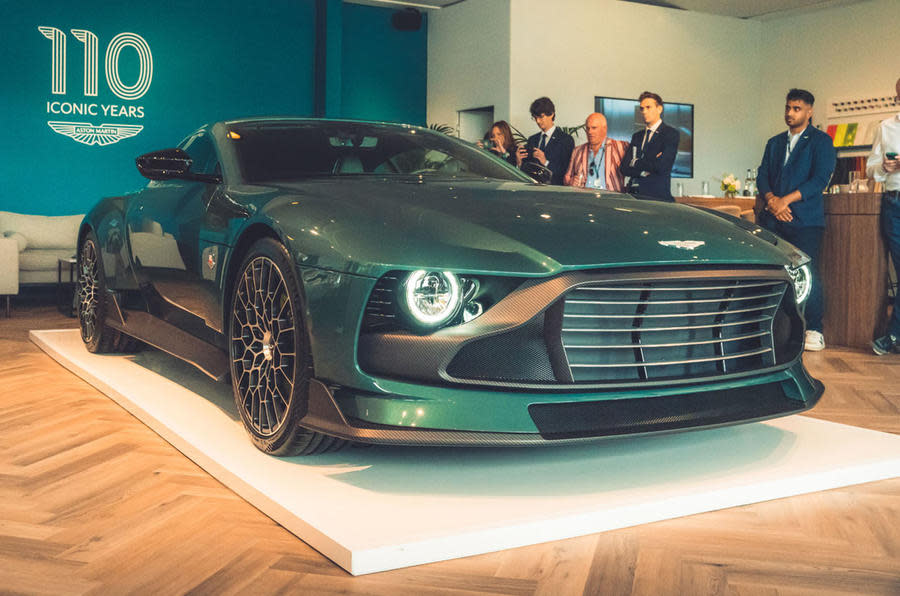 <p>Aston Martin’s latest bespoke creation is a supercar heavily inspired by the one-off Victor, equipped with a thunderous 705bhp V12 and a specially developed six-speed manual gearbox. It will not, however, be shown to the general public at Goodwood – it is reserved for private previews only.</p>