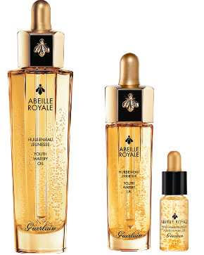 GUERLAIN皇家蜂王乳平衡油美肌超值組，價值7,wbr830元，優惠5,300元。【6折優惠】，組合內容：【買】wbr皇家蜂王乳平衡油50ml (正品)/【送】平衡油隨身瓶15ml(正品)+皇家蜂王乳平衡wbr油5ml。(註：各百貨通路、wbr法國嬌蘭台灣官方線上旗艦店優惠組合略有不同，以各通路公告為準wbr) （圖／品牌提供）    