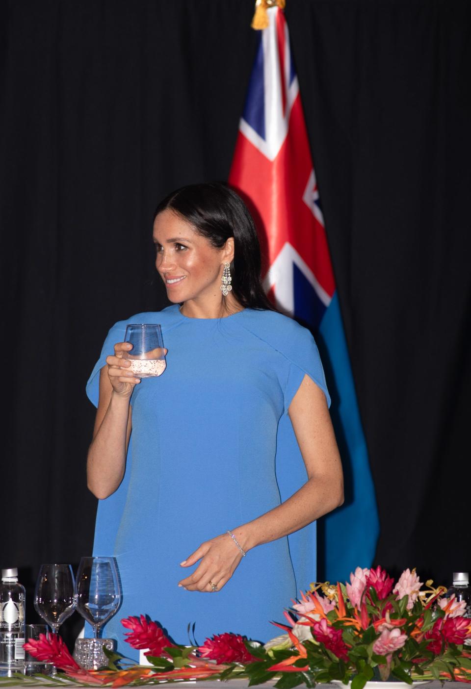 Meghan Markle has been wearing a diamond tennis bracelet for months—turns out, it was a gift given to her by father-in-law Prince Charles.
