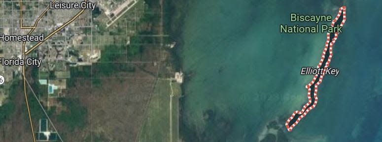 Underwater archaeologists found the steamboat St. Lucie's anchor in Biscayne Bay near Elliott Key in July 2023.