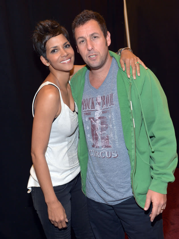 Kids' Choice Awards 2012 photos: Halle Berry and Adam Sandler cosied up for this snap.