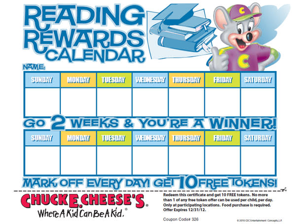 Chuck E. Cheese Rewards