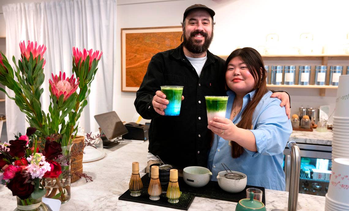 Ryan McGowan and Sarah Oh opened Jin Jin Matcha, a tea bar and retail shop, at 1019 Pacific Ave. in Tacoma at the end of February. The couple also operates Sunny’s, a plant and design store, on Antique Row.