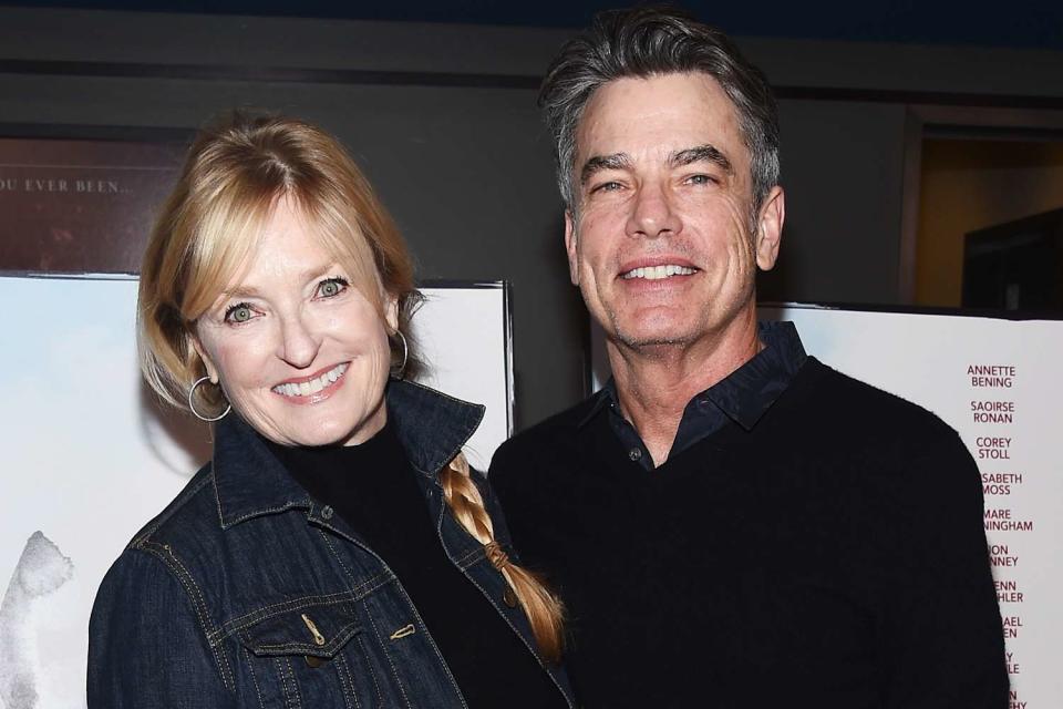 Amanda Edwards/WireImage From left: Paula Harwood and Peter Gallagher