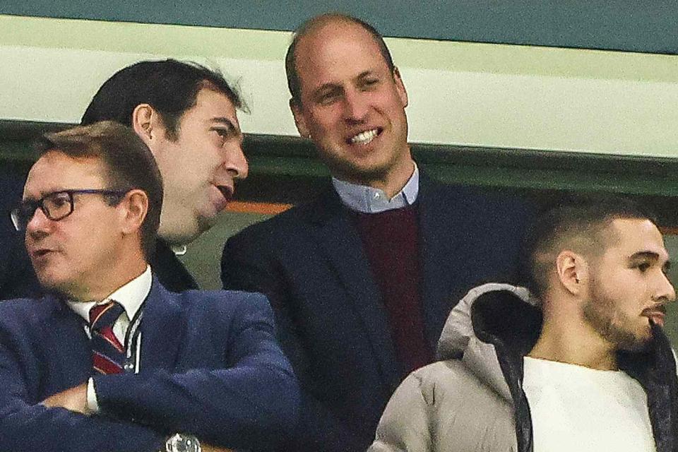 <p>Denis Kapetanovic/PIXSELL/SplashNews</p> Prince William watches Aston Villa on Thursday evening 