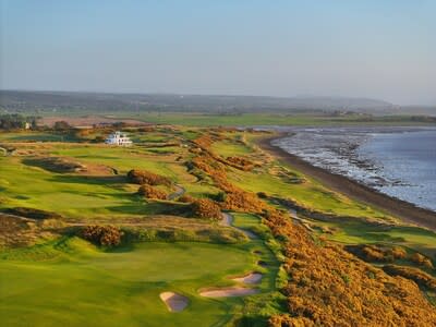 The iconic Castle Stuart Golf Links at Cabot Highlands in Inverness, Scotland.