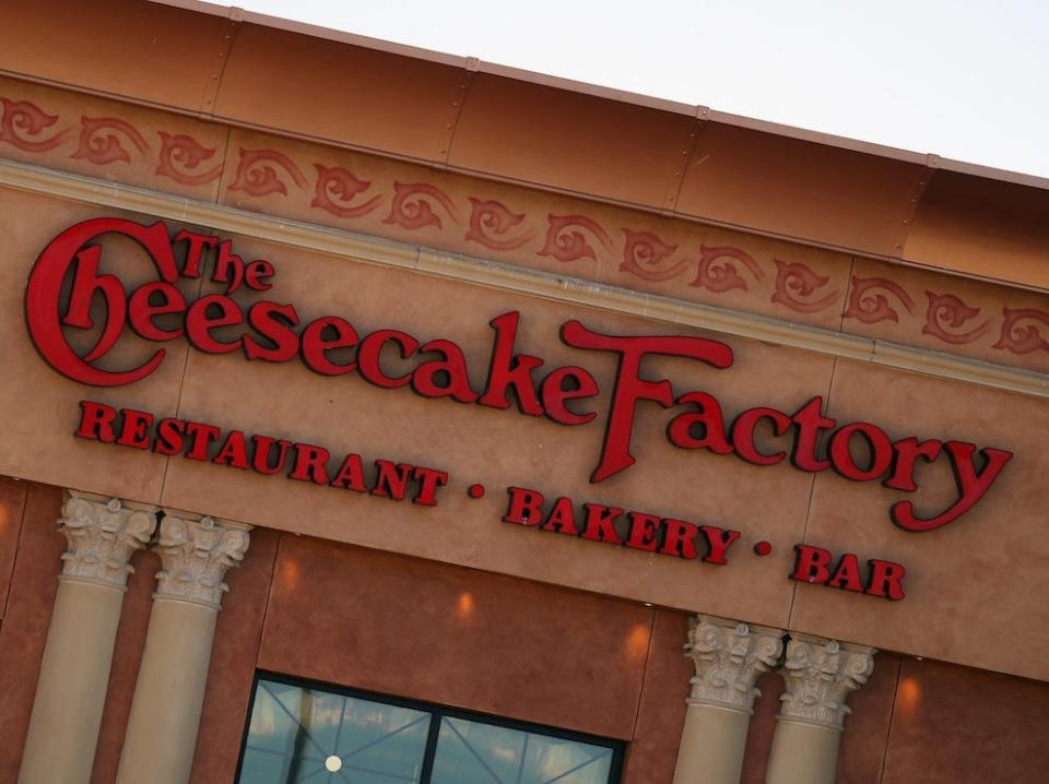 Cheesecake Factory tends to have large checks.
