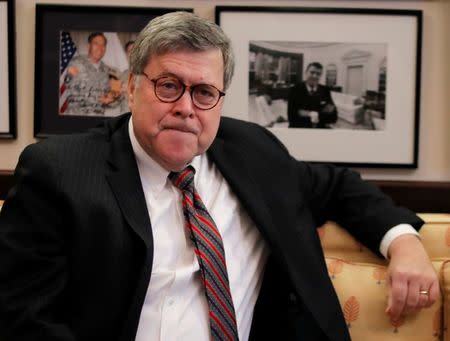 U.S. Attorney General nominee William Barr attends a meeting on Capitol Hill in Washington, U.S., January 9, 2019. REUTERS/Jim Young