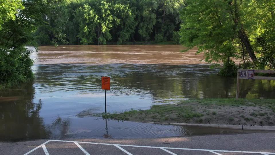 <div>Minor flooding from the Minnesota River in Jordan.</div> <strong>(FOX 9)</strong>