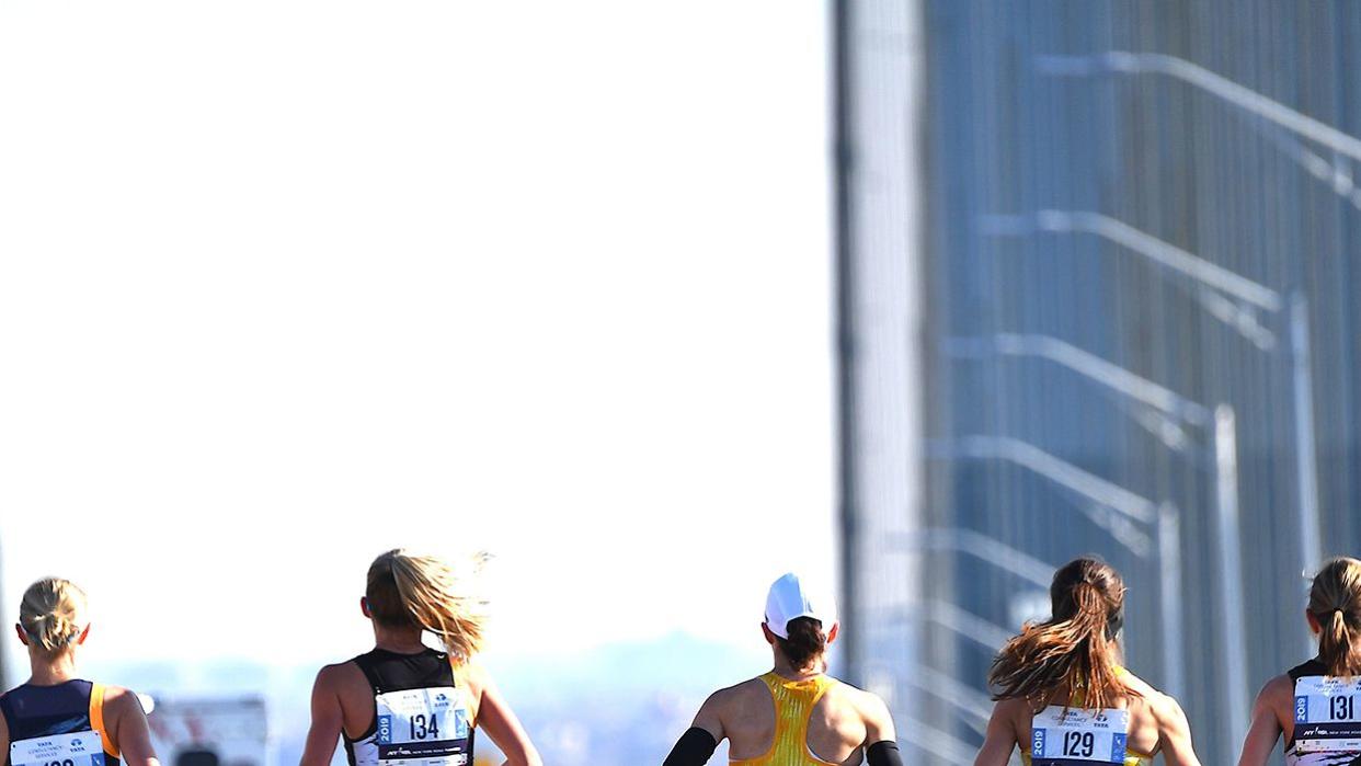 Runners competing in the New York City Marathon