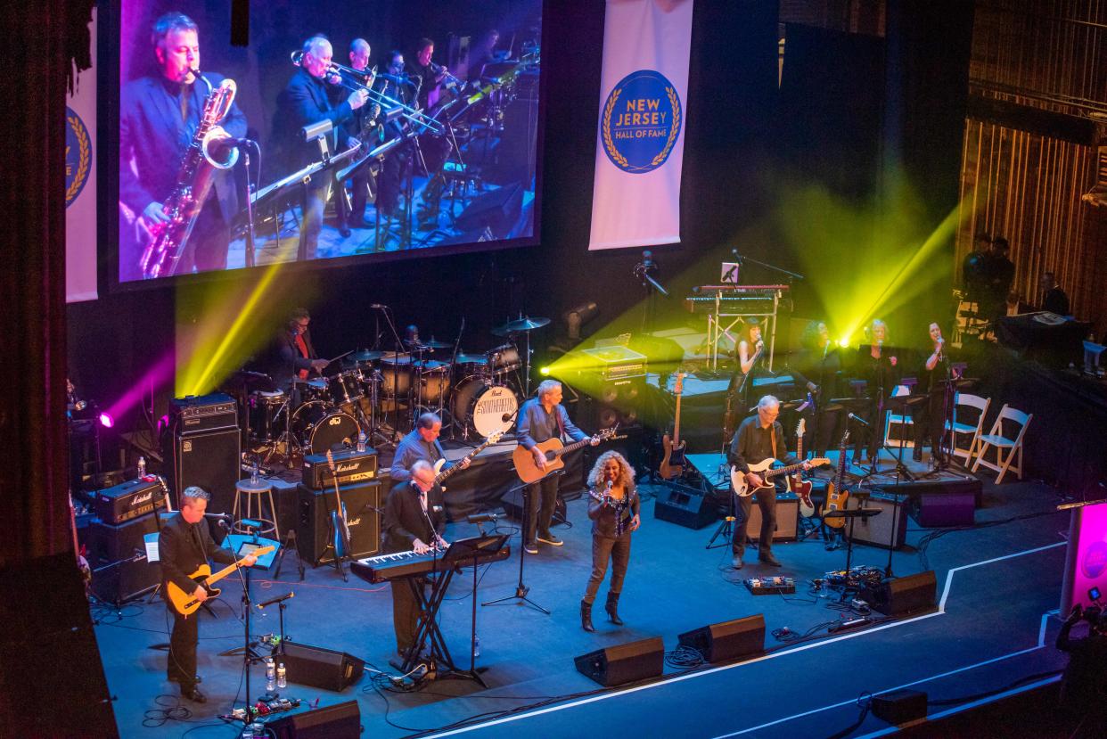 New Jersey Hall of Fame ceremonies in 2019 at the Paramount Theatre in Asbury Park.