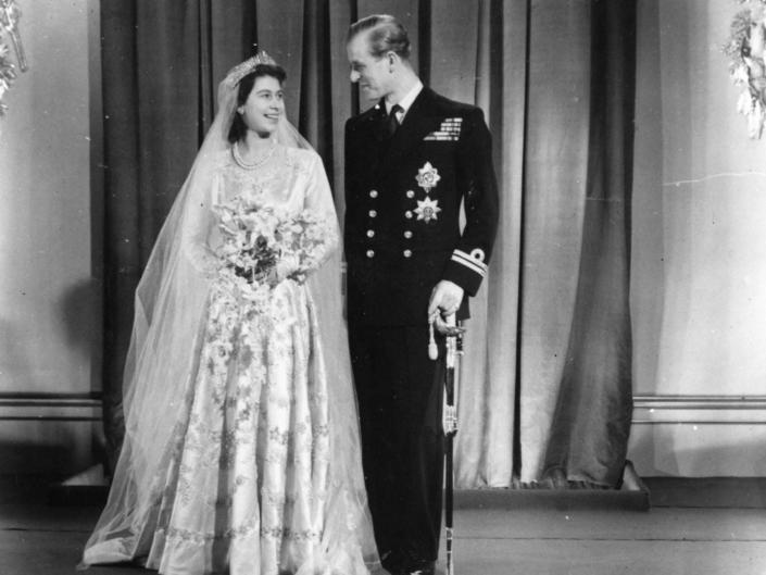 Queen Elizabeth Prince Philip Wedding Day