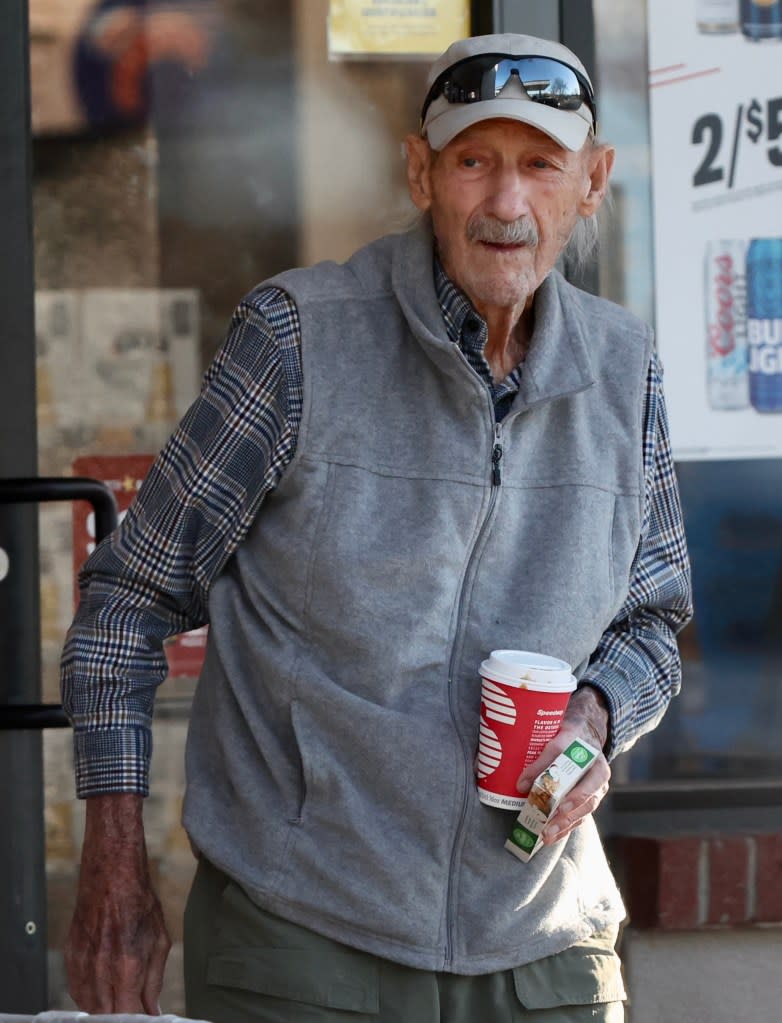 Earlier in the day, Hackman, who turned 94 in January, was spotted grabbing a cup of coffee and an apple pie from a local Speedway store. SplashNews.com