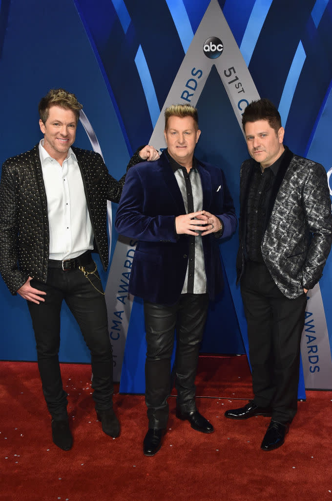 Joe Don Rooney, Gary LeVox, and Jay DeMarcus of Rascal Flatts