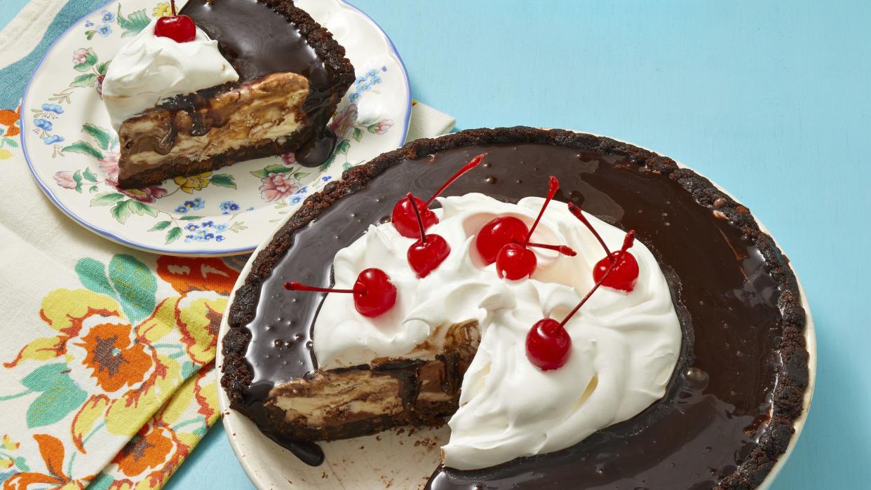 pioneer woman brownie sundae ice cream pie