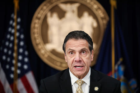 New York Governor Andrew Cuomo speaks during a news conference about Amazon's headquarters expansion to Long Island City in the Queens borough of New York City, in New York, U.S., November 13, 2018. REUTERS/Jeenah Moon