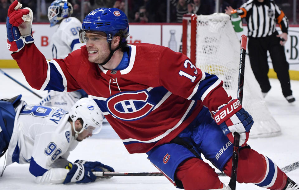 Montreal Canadiens centre Max Domi still looks up to Pittsburgh Penguins star Sidney Crosby. (Eric Bolte-USA TODAY Sports)