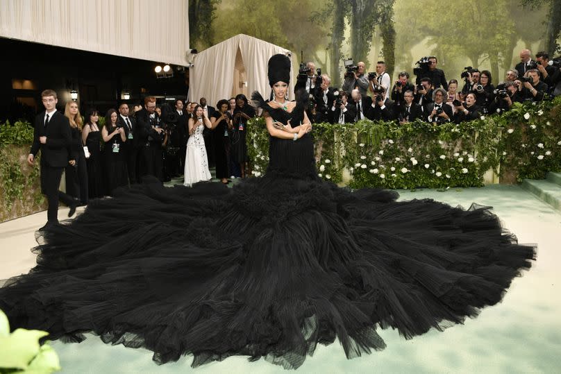 Cardi B attends the MET gala celebrating the opening of the "Sleeping Beauties: Reawakening Fashion" exhibition on 6 May 2024, in New York.
