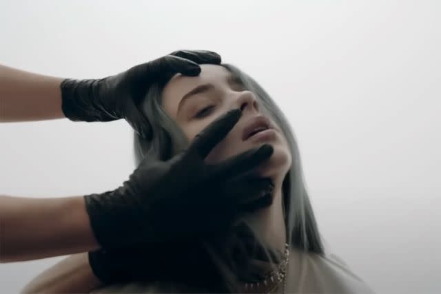 <p>Billie Eilish/YouTube</p> Billie Eilish - 'bury a friend'.