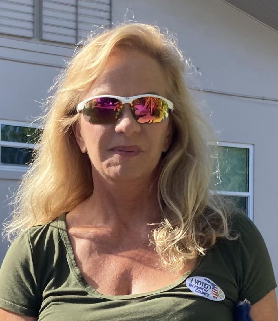 Sherry Piasecki voted Nov. 8, 2022, in Stuart at the Woman's Club of Stuart.